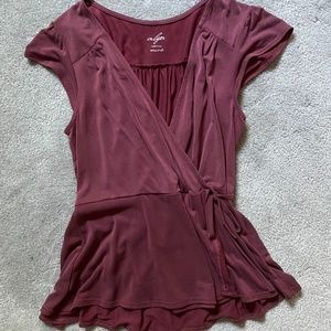 Alya Purple Peplum Top